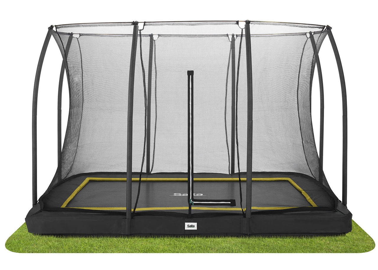 Trampoline Salta Comfort Edition Ground - 305x214cm - Rechthoekig Zwart