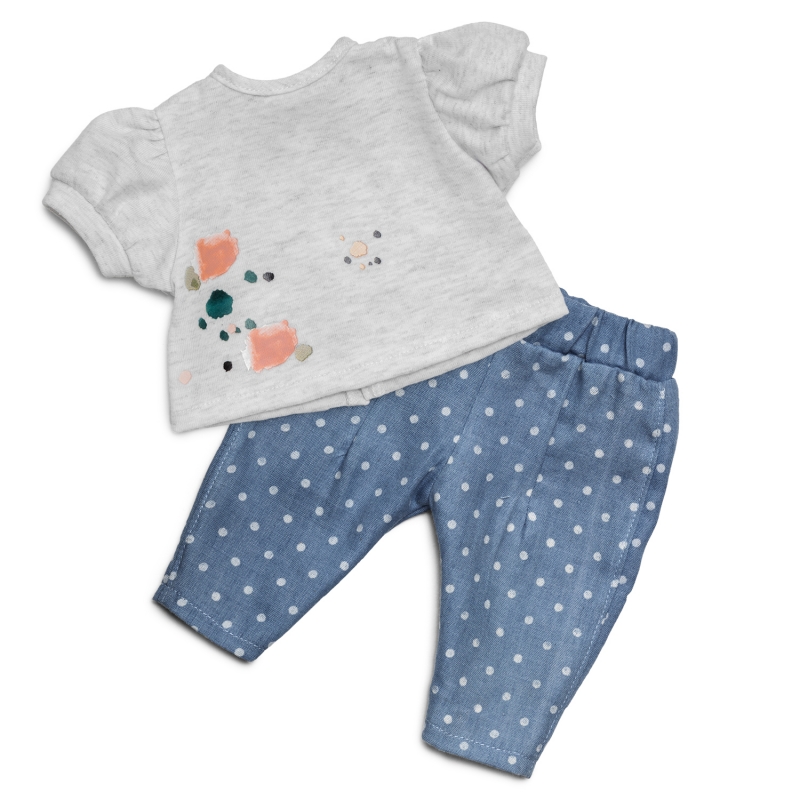 Poppenkleding Jeans & T-Shirt (Past Op Gordi Popjes Paola Reina)