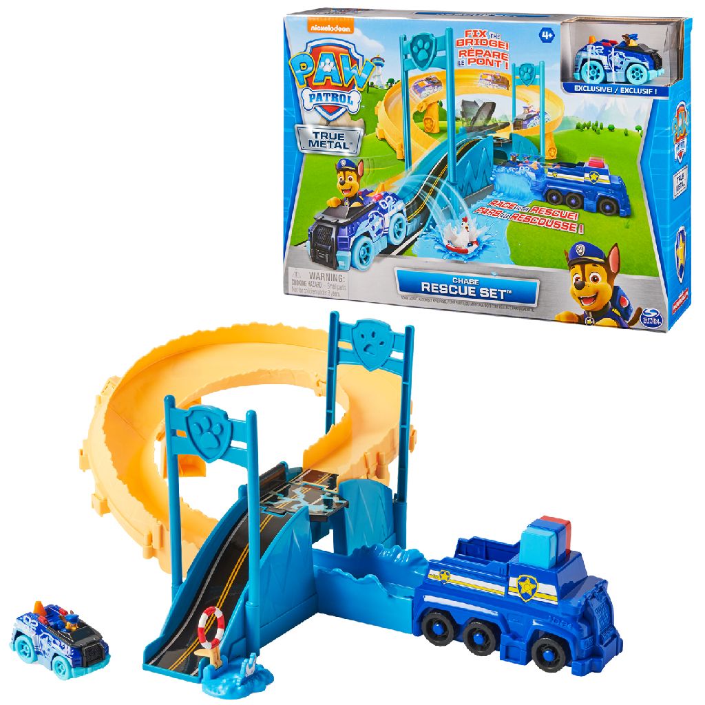 Paw Patrol True Metal Chases Police Rescue Set