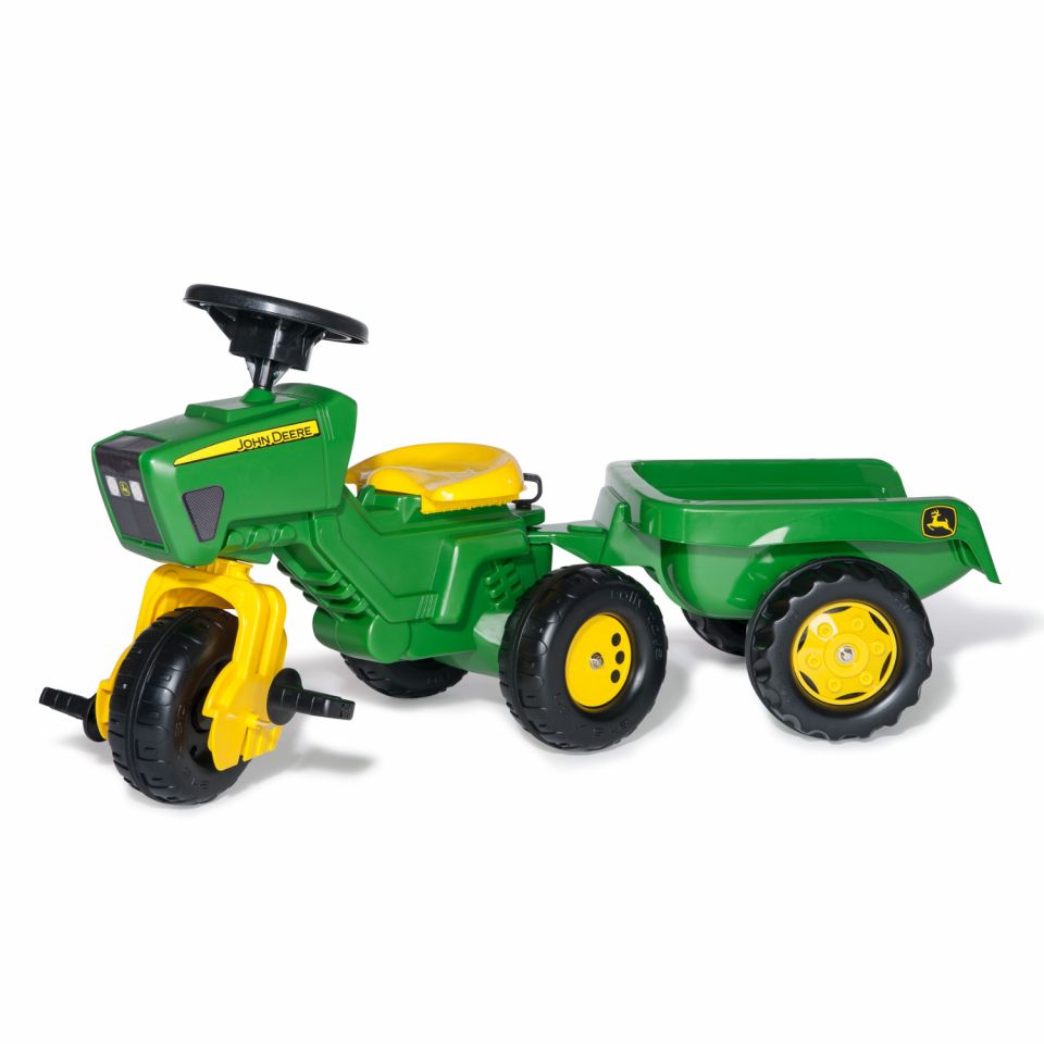 Rolly Toys Traptractor John Deere met Aanhanger