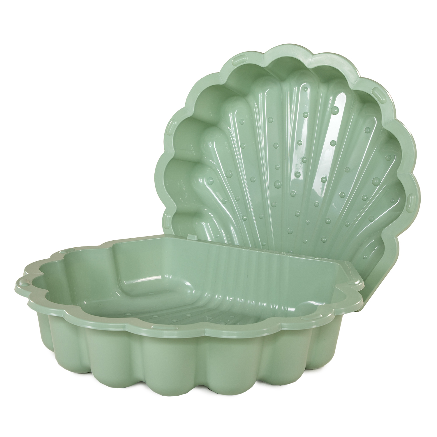 Zand- en Water Schelp Pastel Groen, 2 delig