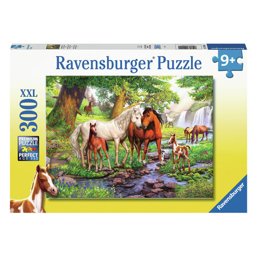 Legpuzzel XXL Wilde Paarden Bij de Rivier, 300st.