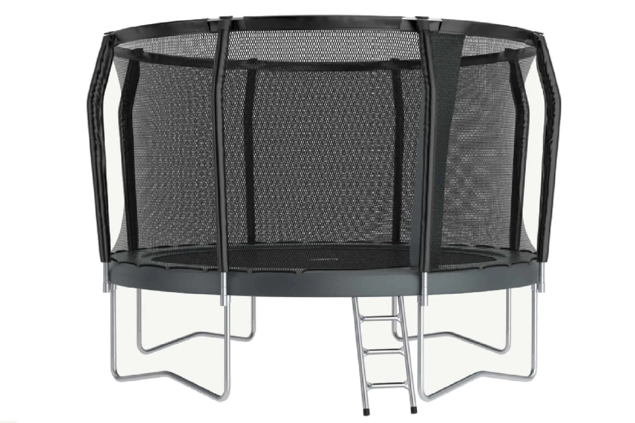 Akrobat Orbit PRO Above ground Trampoline 430 Antraciet, incl. veiligheidsnet