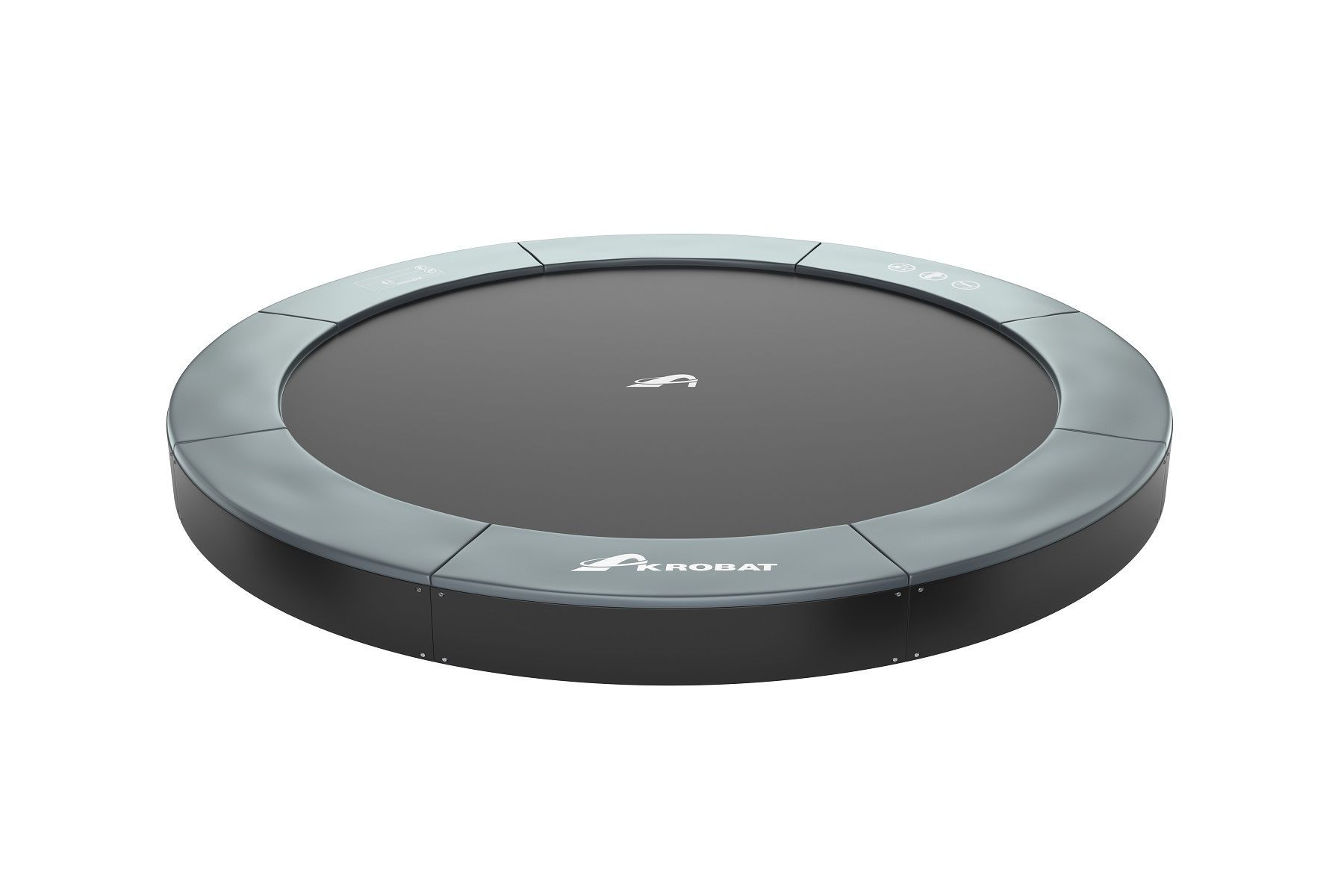 Trampoline AKROBAT ORBIT FLAT 365 (12ft) Antraciet