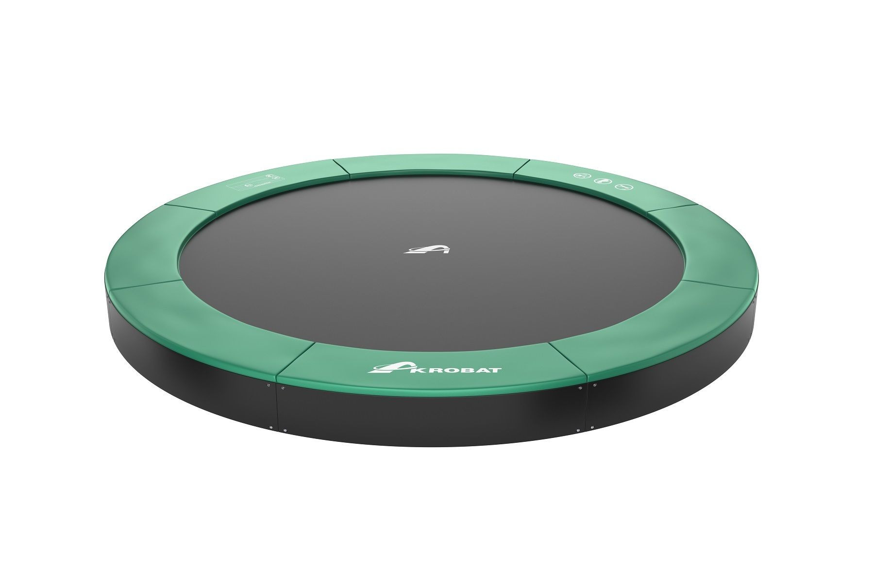 Trampoline AKROBAT ORBIT FLAT 430 (14ft) Green