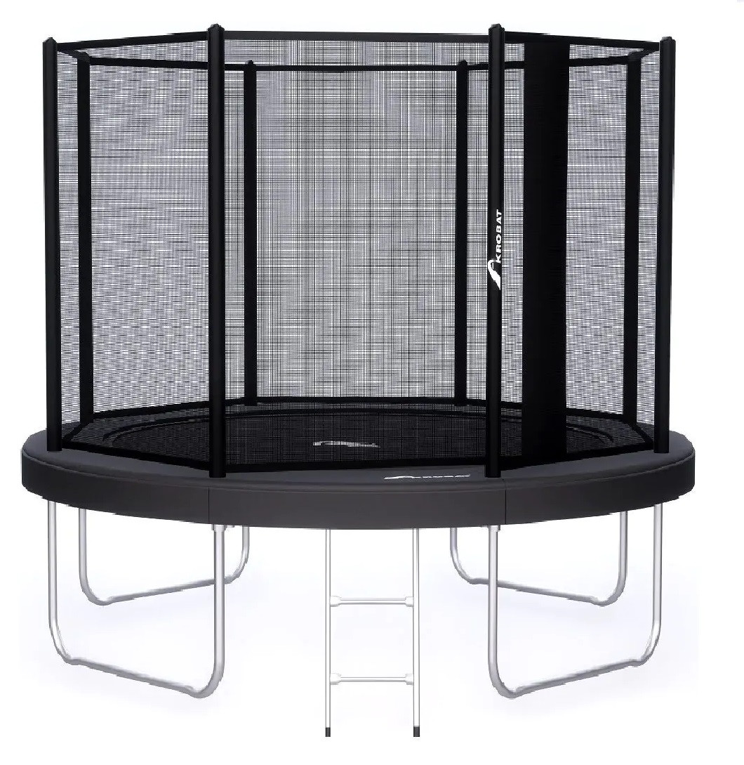 Trampoline AKROBAT ORBIT ABOVE 365 (12ft) Antraciet inclusief veiligheidsnet