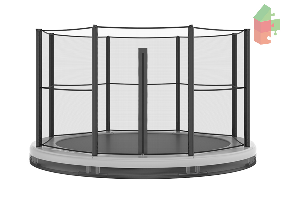 Trampoline AKROBAT ORBIT INGROUND 305 (10ft) Antraciet inclusief veiligheidsnet