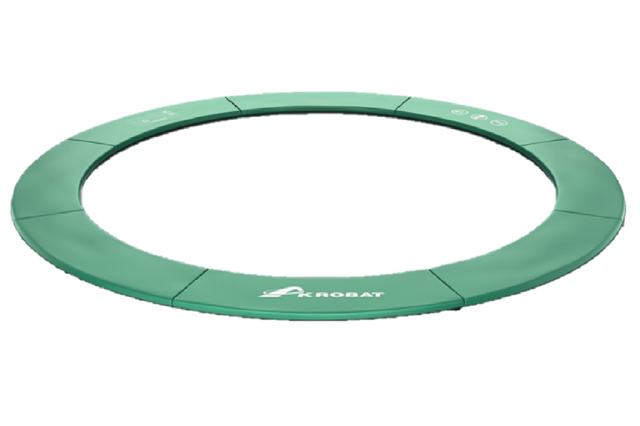 Akrobat Orbit Flat to the ground Trampoline rand 365cm Groen