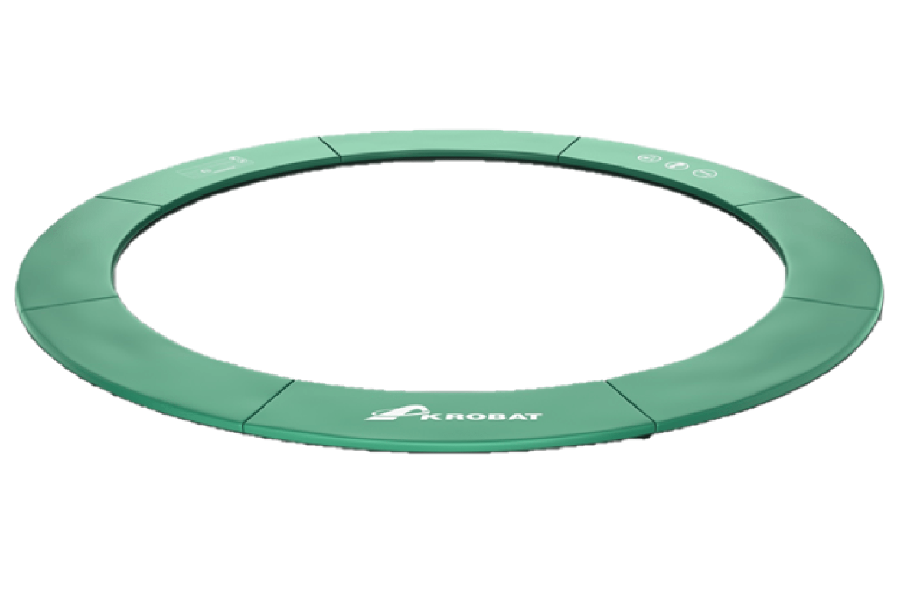 Akrobat Orbit Flat to the ground Trampoline rand 244cm Groen