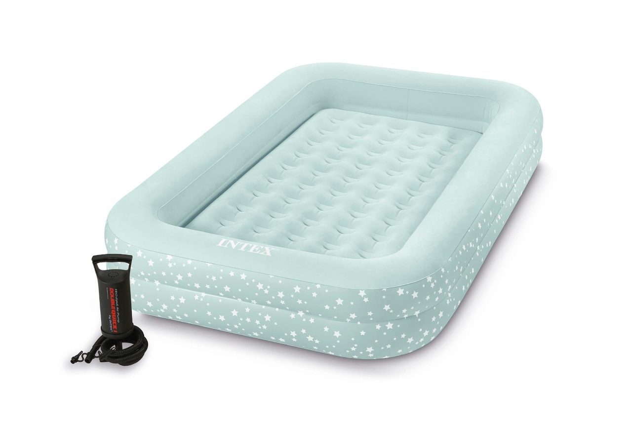 KIDZ TRAVEL BED WITH HAND PUMP