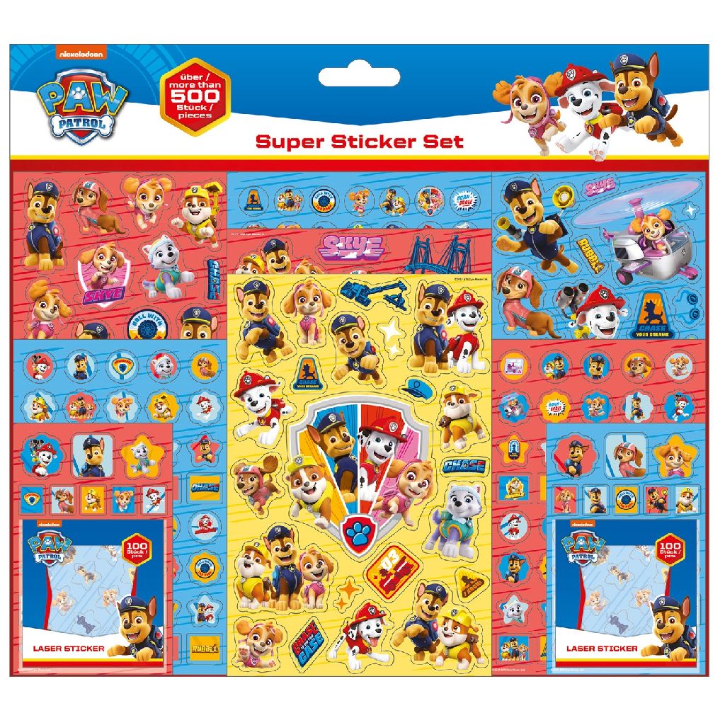 Paw Patrol Super Sticker Set