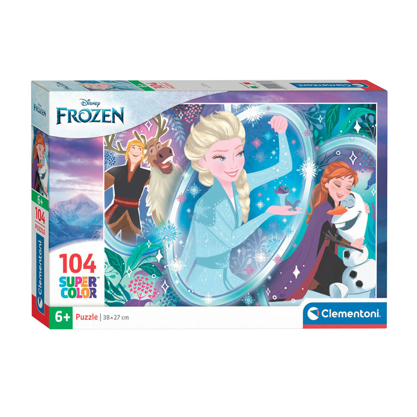 Clementoni Legpuzzel Super Color Frozen, 104st.