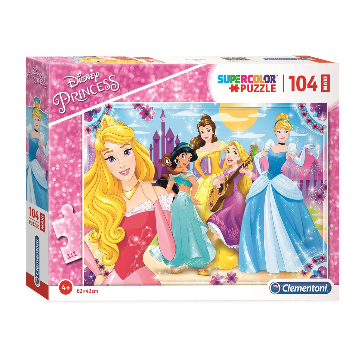 Clementoni Legpuzzel Super Color Maxi Disney Prinses, 104st.