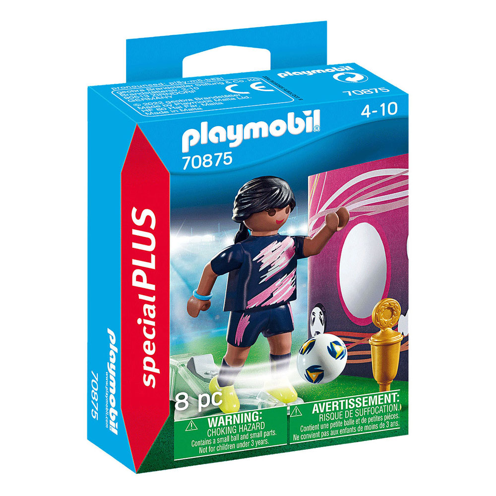 Playmobil Specials Voetbalster met Doelmuur - 70875