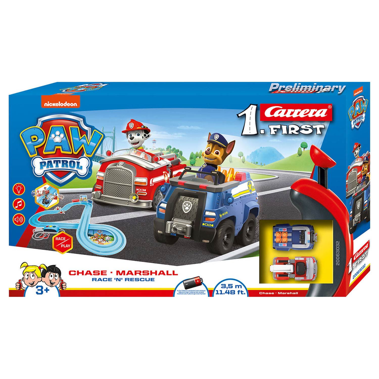 Carrera First Racebaan - PAW Patrol 'Race & Rescue'