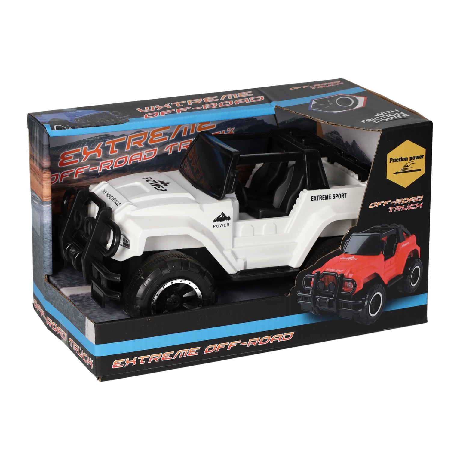 Frictie Jeep 4x4 Off the Road, 21cm