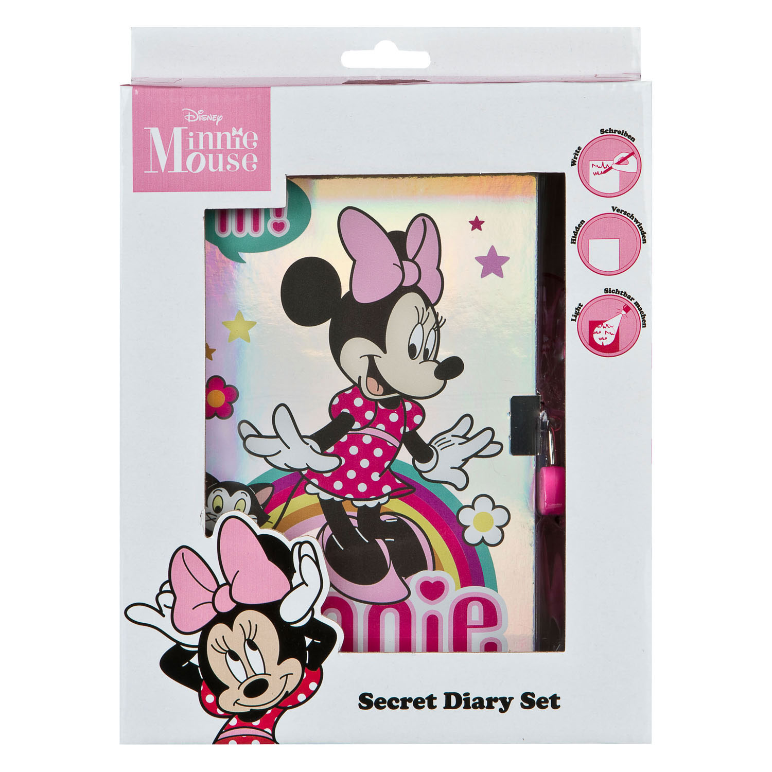 Geheim Dagboek Minnie Mouse met UV-pen