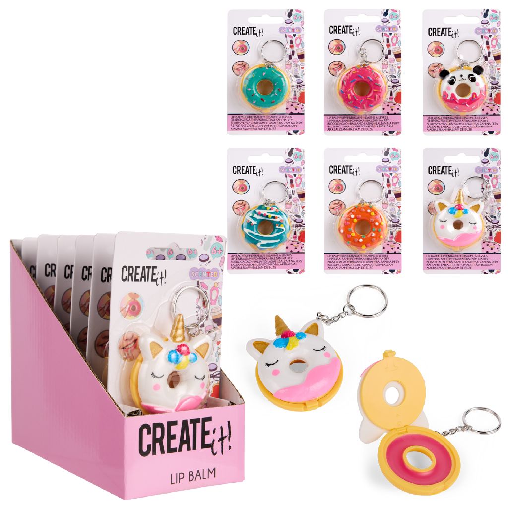 Create It! Donut Lippenbalsem Roze Ass. Disp.