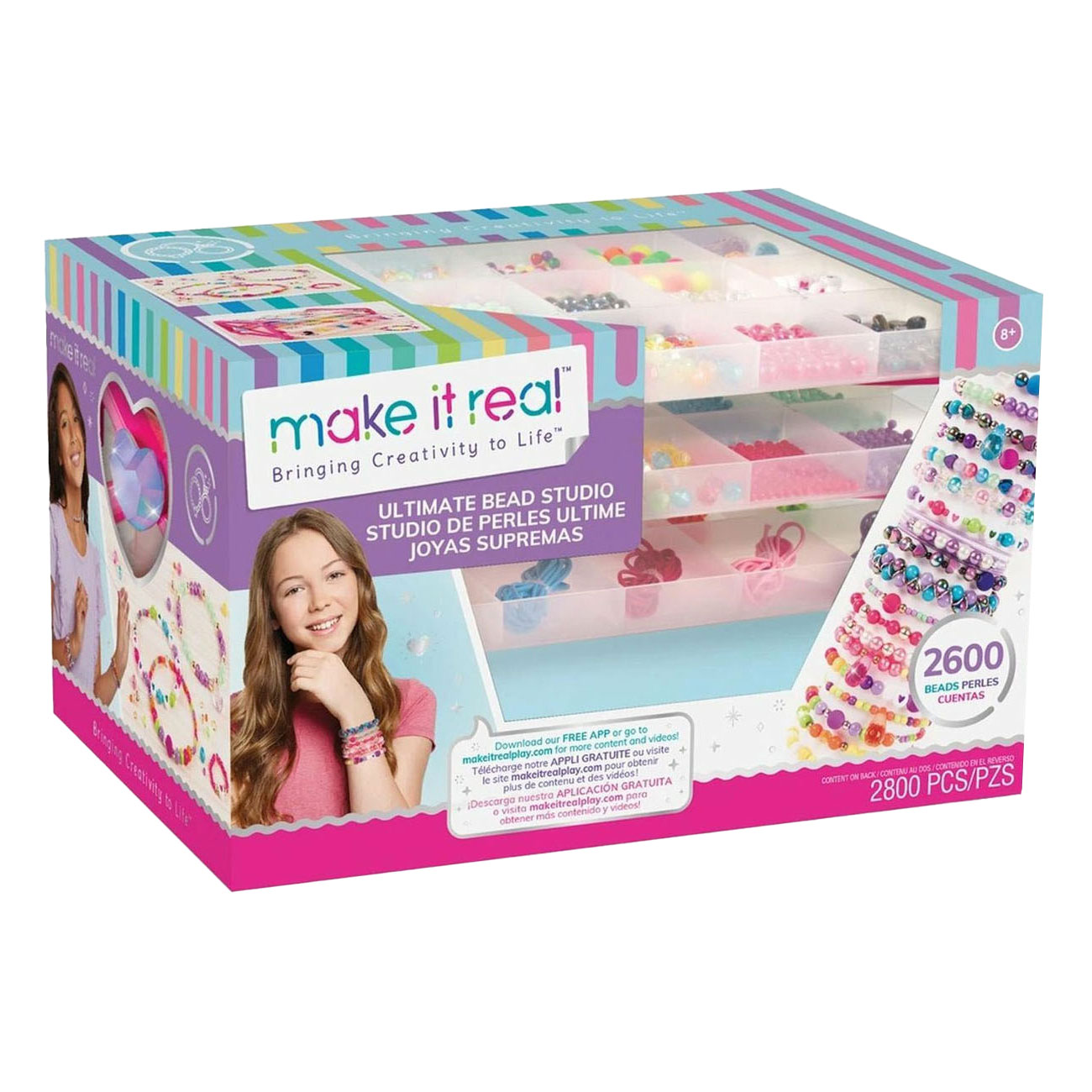 Make it Real - Armbanden maken Set, 2600 Kralen