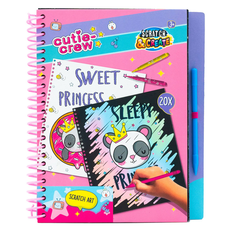 Cutie Crew Kras- en Kleurboek