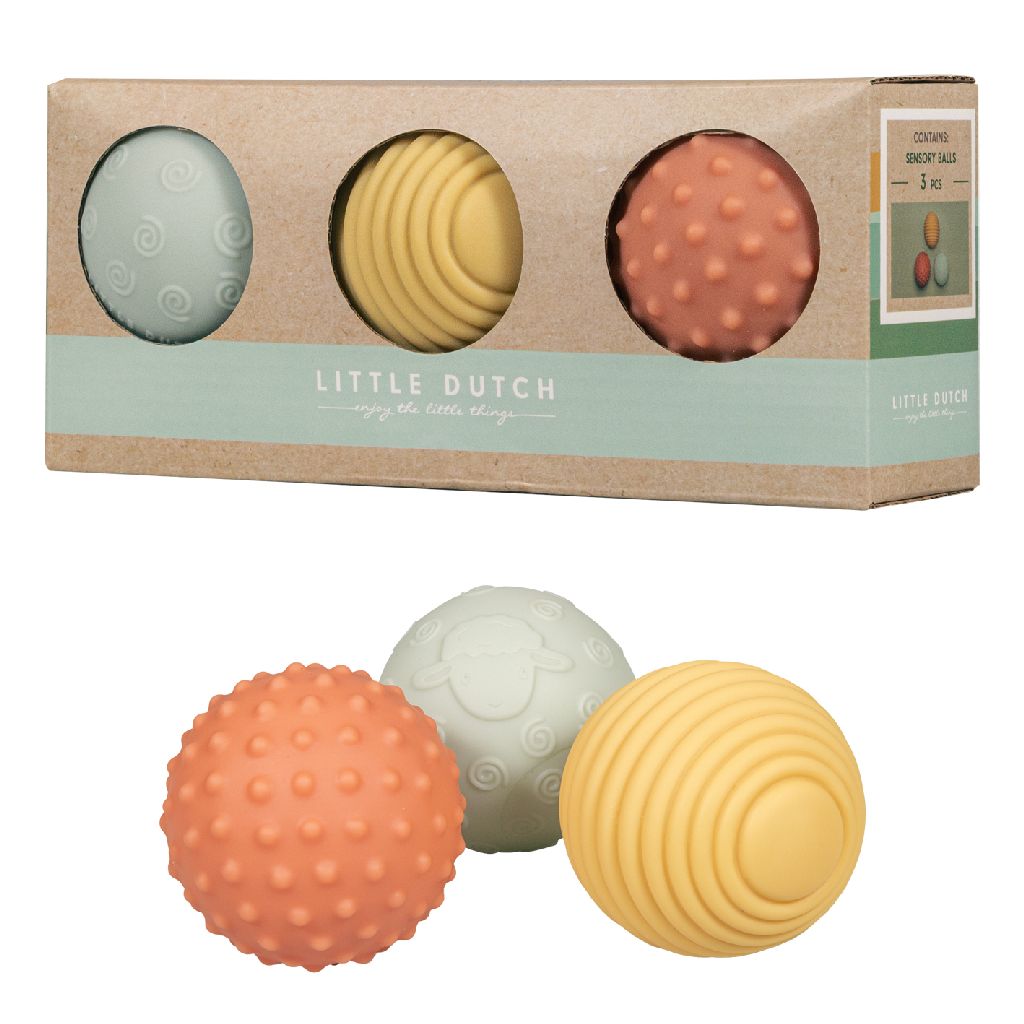 Little Dutch Farm Zintuig Ballen set/3