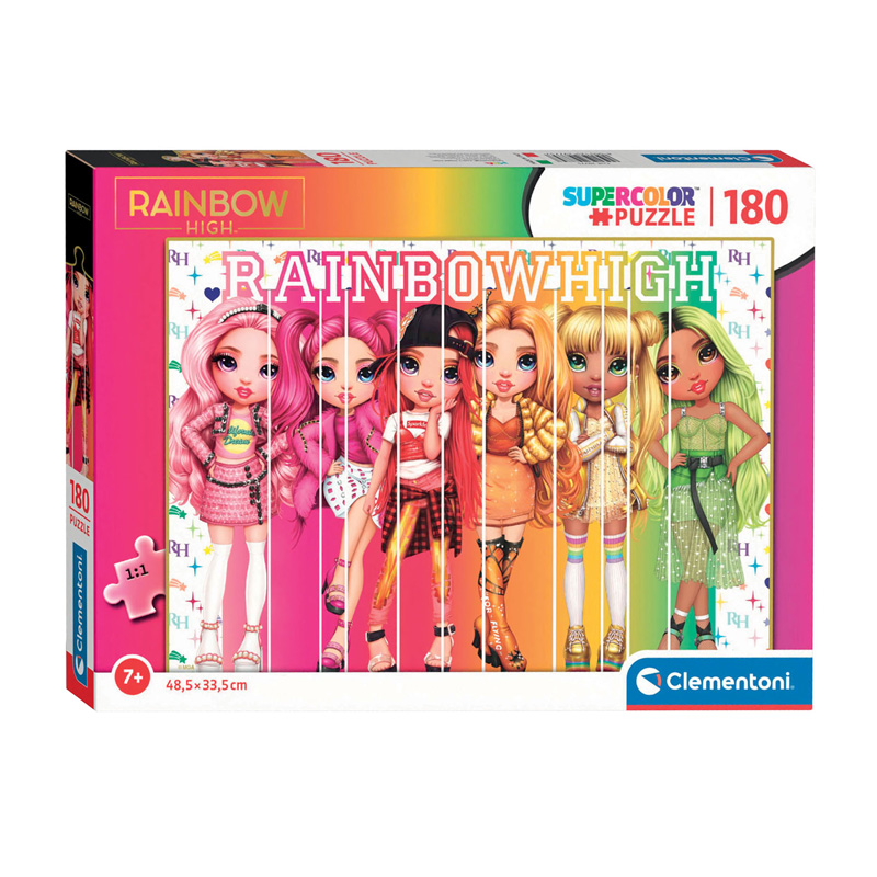 Clementoni Legpuzzel Super Color Rainbow High, 180st.