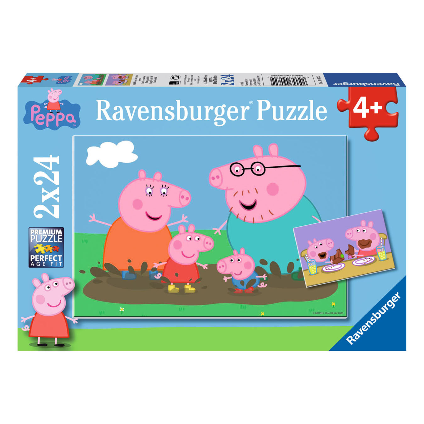 Legpuzzel Gelukkige Familie Peppa Pig, 2x24st.