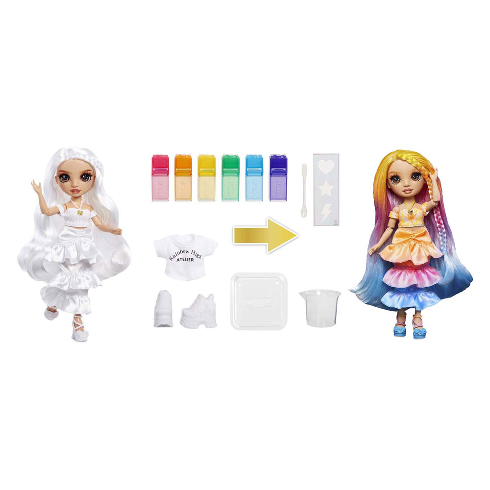 Rainbow High Watercolor & Create-modepop - Bruine ogen