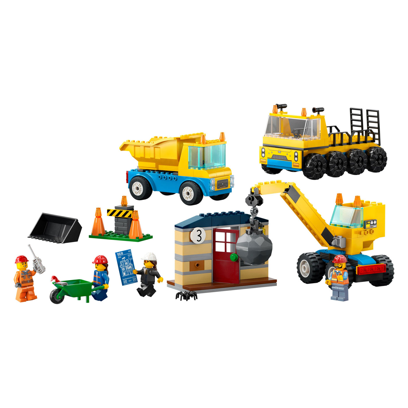 LEGO City 60391 Kiepwagen, Bouwtruck en Sloopkraan