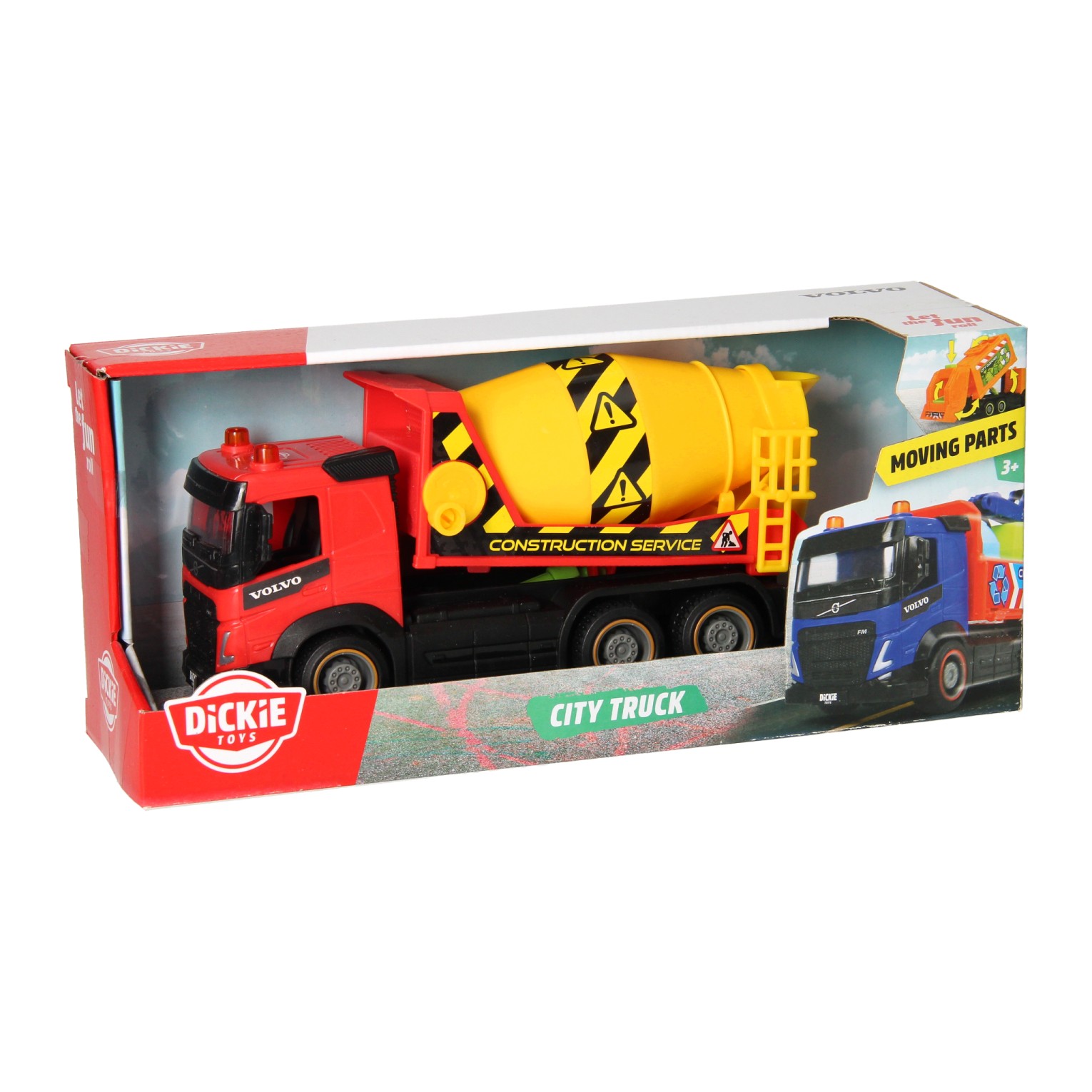 Dickie City Truck - Betonmixer Vrachtwagen Rood