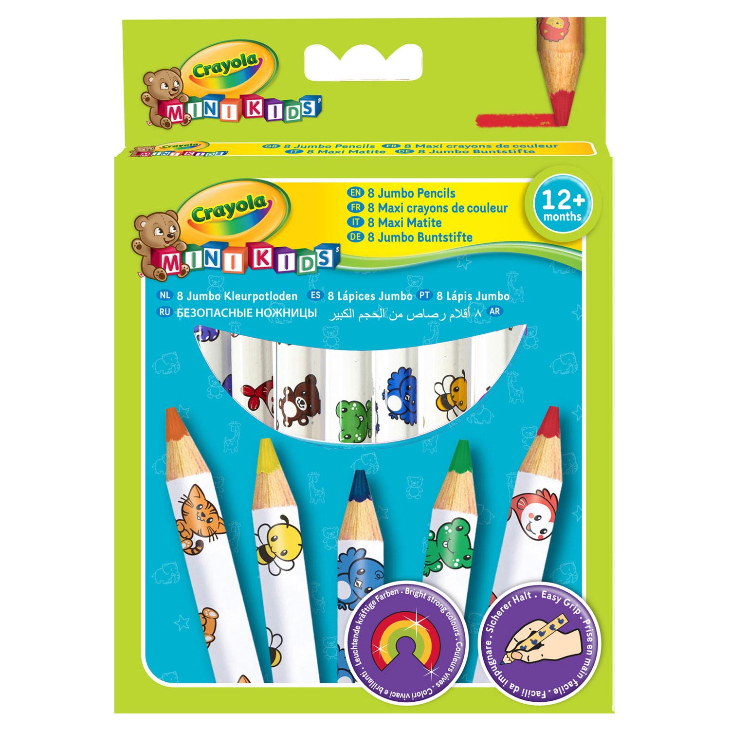 Crayola Mini Kids - Dikke Kleurpotloden, 8st.