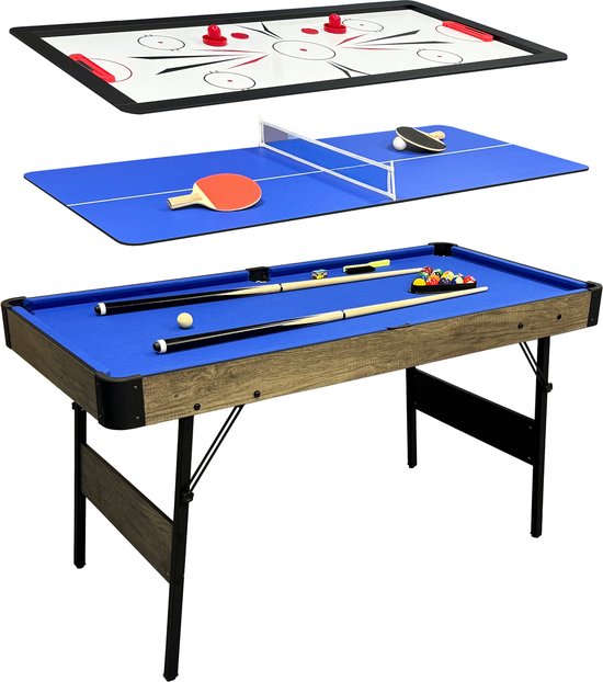 3-in-1 Multi Speeltafel Eiken