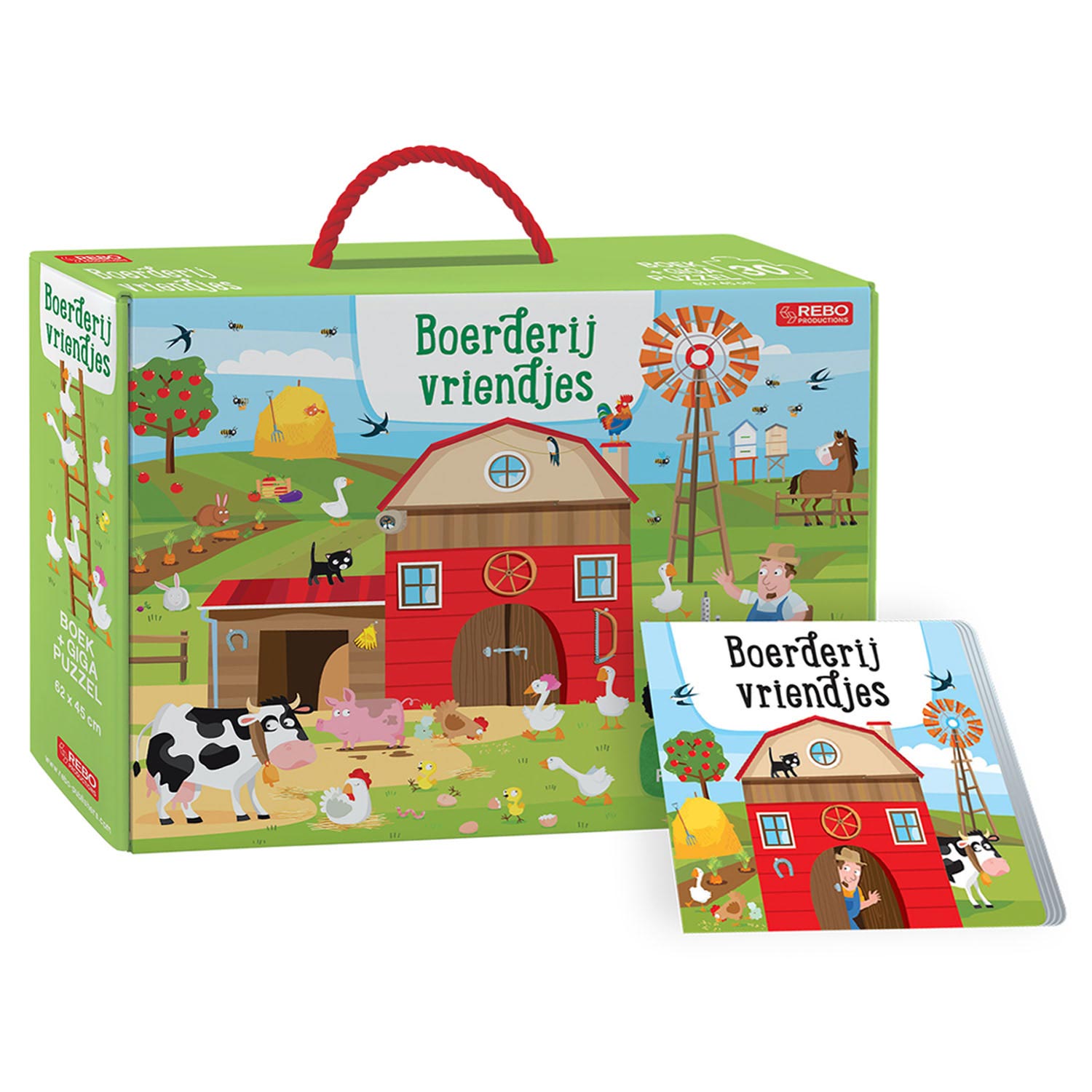 Boek en Puzzel - Boerderijvriendjes