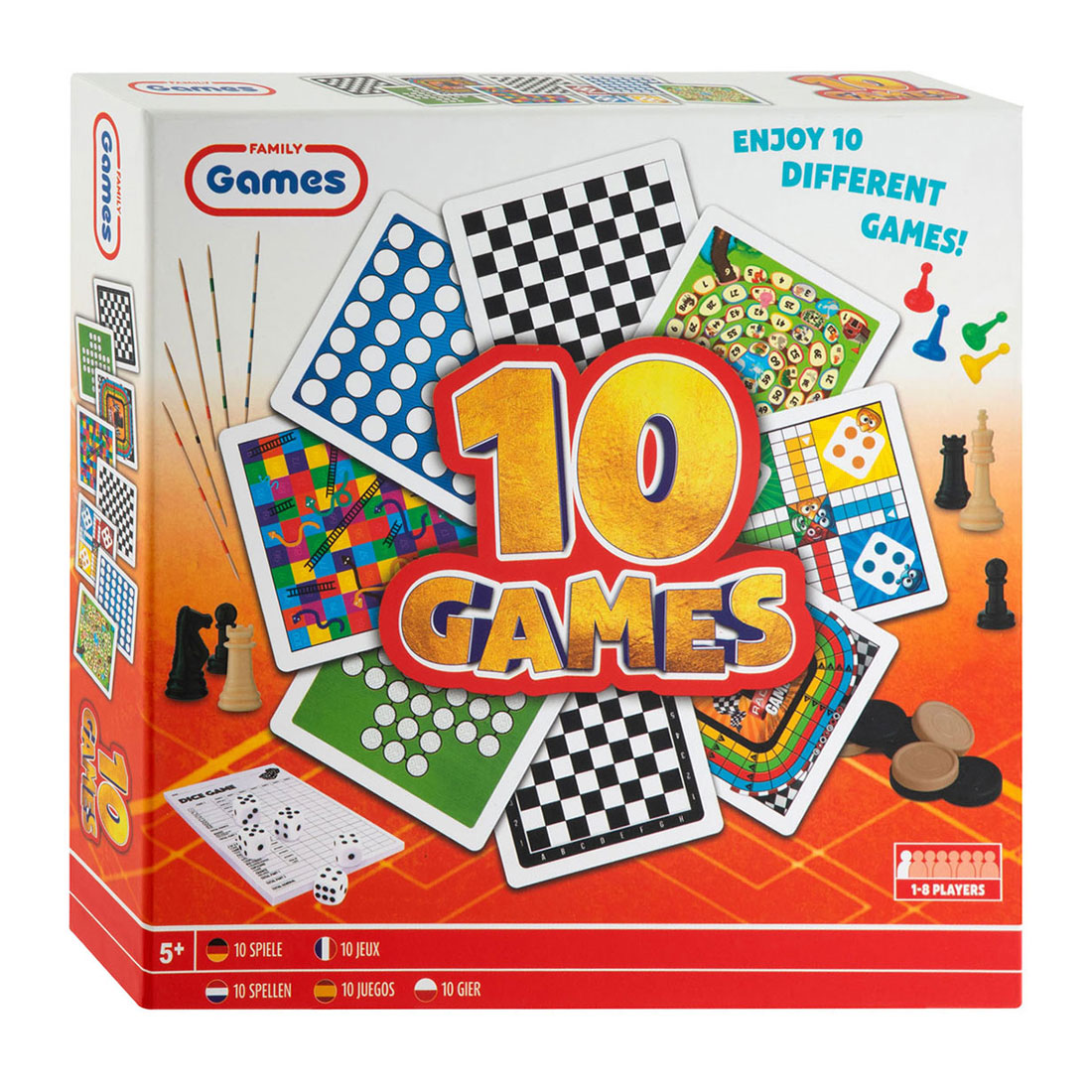 Klassieke Bordspellen Box 10in1