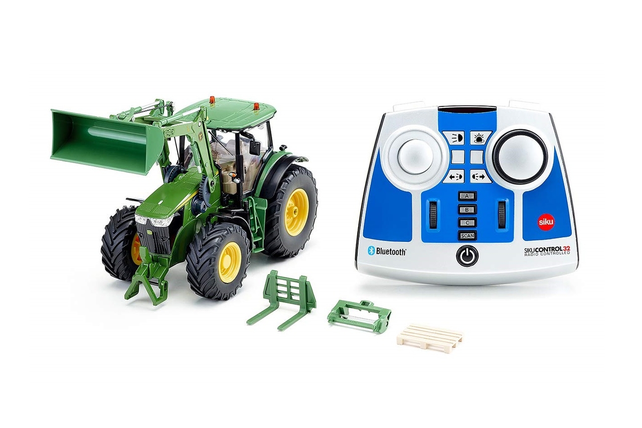 Siku RC John Deere 7310R met voorlader en besturing