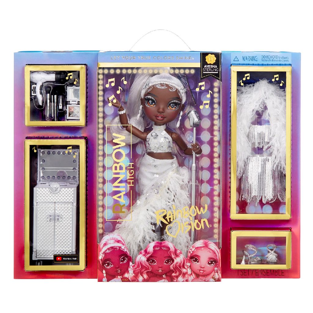 Rainbow High Theme Doll Silver Ayesha Sterling