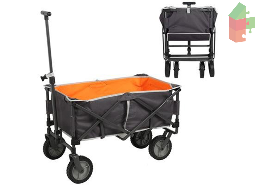 Outdoor Bolderwagen Grijs/Oranje