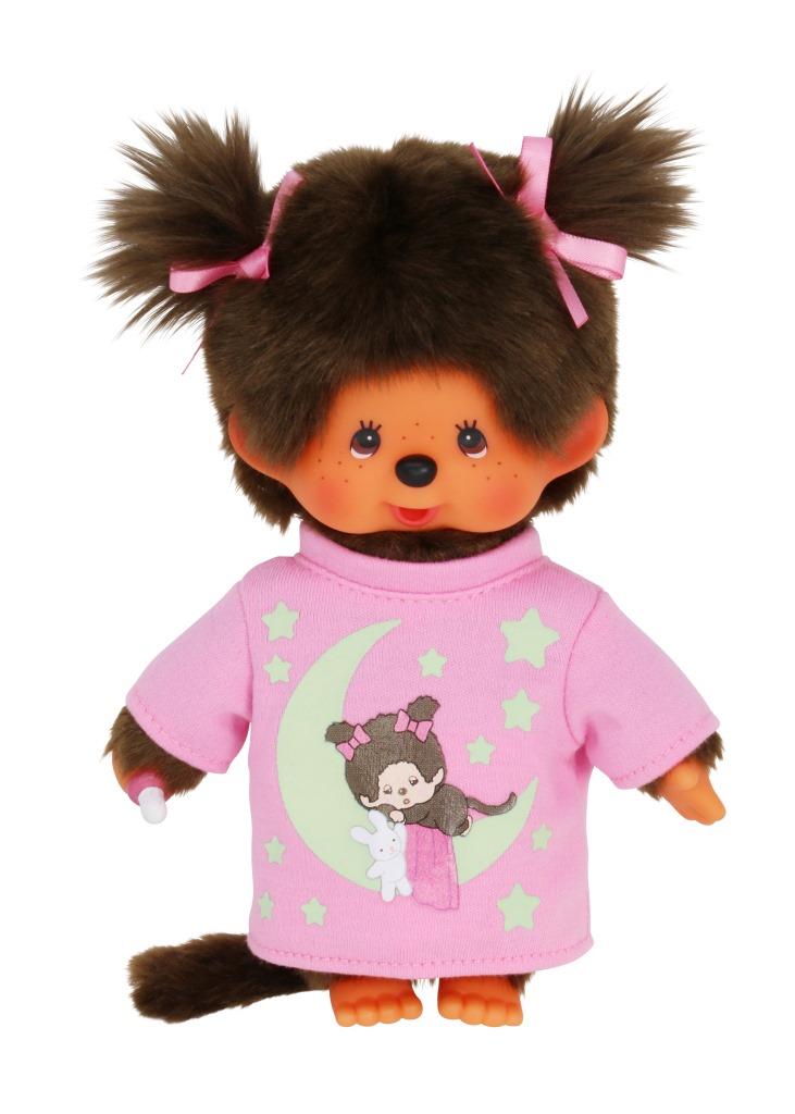 Monchhichi Glow in the dark meisje (20cm)