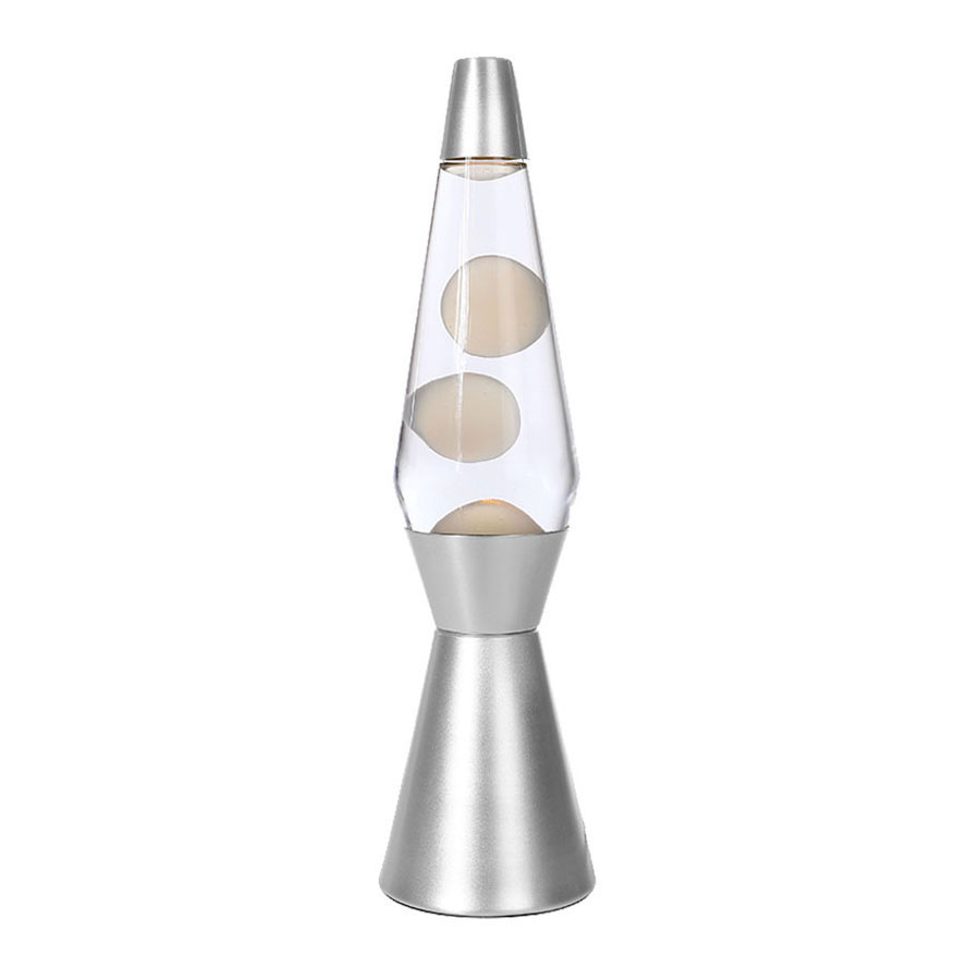 Lavalamp Zilver, 40cm