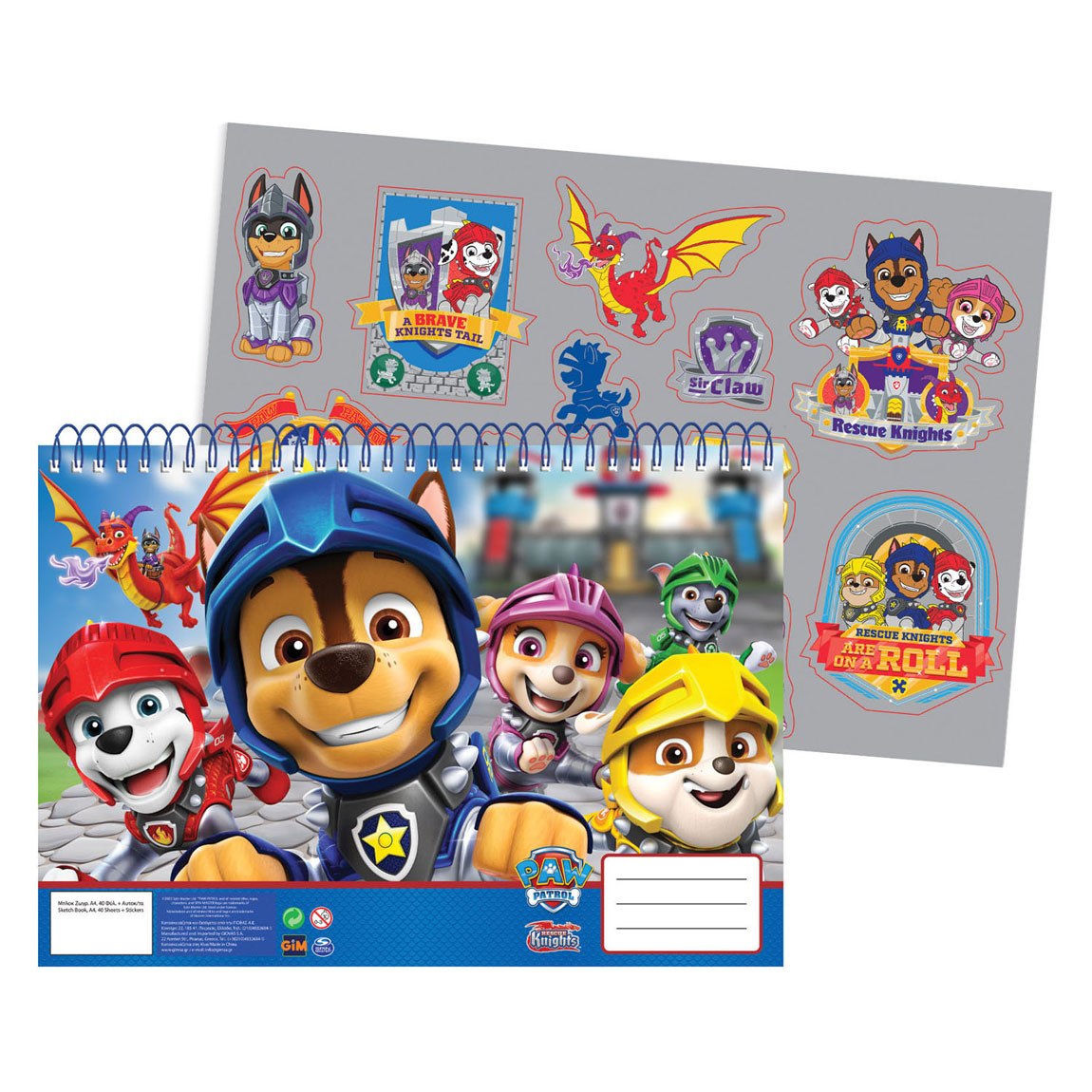 Tekenblok PAW Patrol A4, 40 Vellen