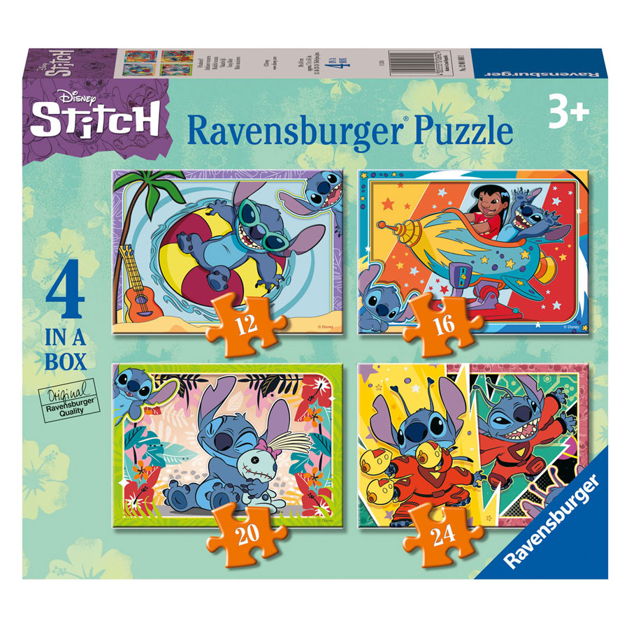 Legpuzzel Disney Stitch, 4in1