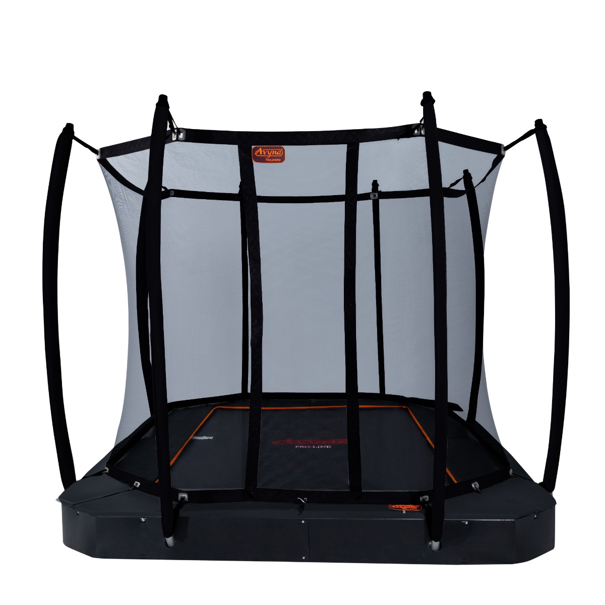 Avyna Trampoline FlatLevel 305x225 (223) met net | Zwart