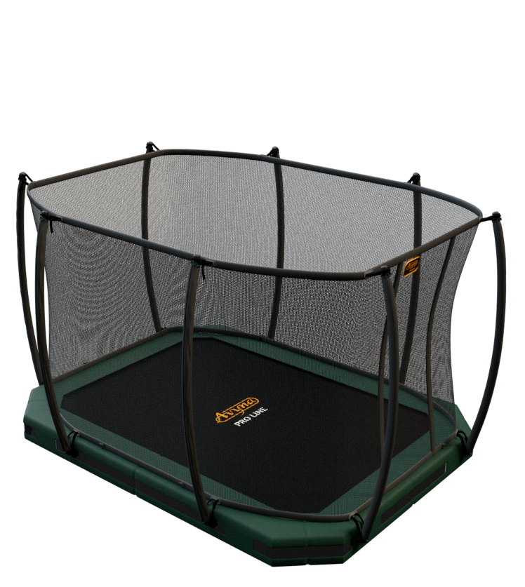 Avyna Trampoline InGround 380x255 (238) met net | Groen