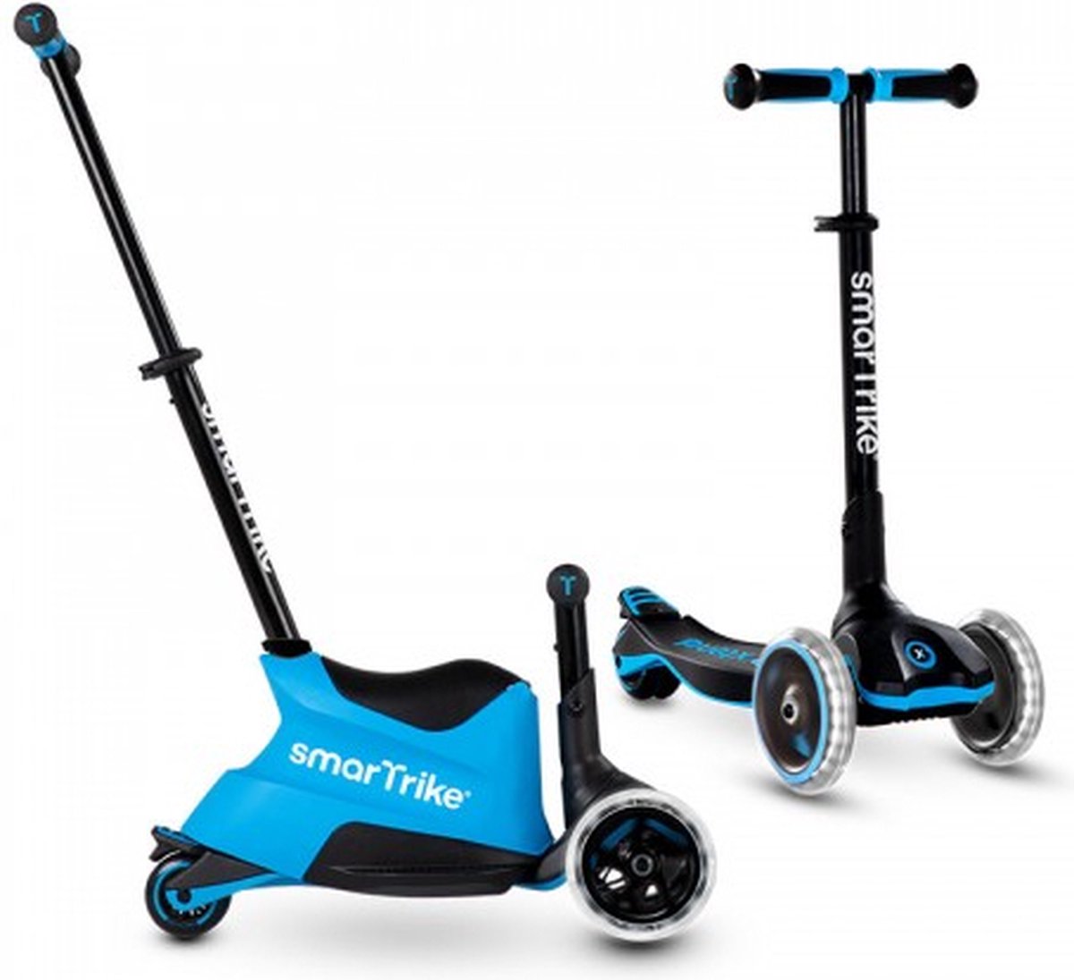 Xtend Scooter/step ride on blauw/zwart