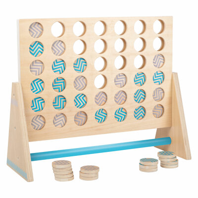 Small Foot - Houten Spel Four in a Row XXL, 43dlg.