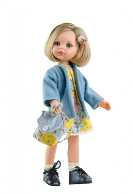 Paola Reina Pop Amigas Carla Blauw/Geel (32Cm)