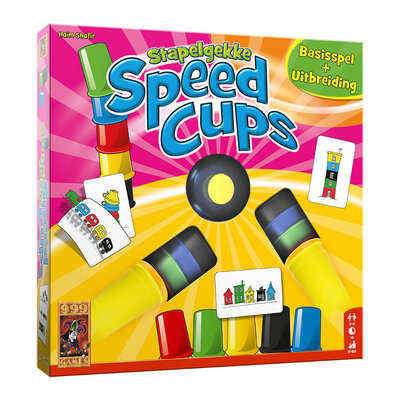 Stapelgekke Speed Cups Actiespel, 6 Spelers