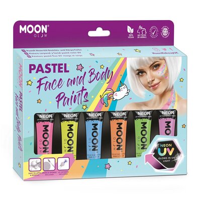 Face & Body Paint Schminkset - Pastel Neon