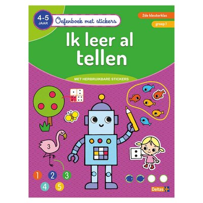 Oefenboek met Stickers - Ik leer al Tellen (4-5 jaar)