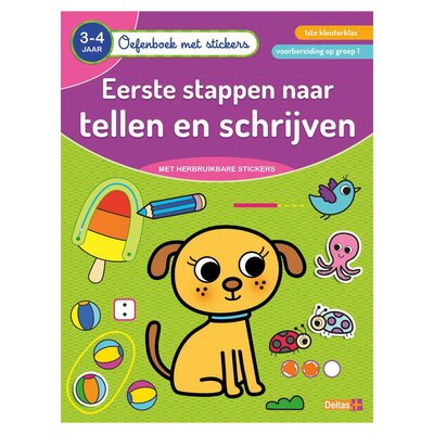 Oefenboek met Stickers - Tellen en Schrijven (3-4 jaar)